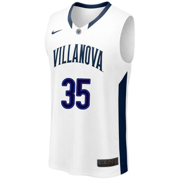 Men #35 Matt Kennedy Villanova Wildcats College Basketball Jerseys Sale-White - Click Image to Close